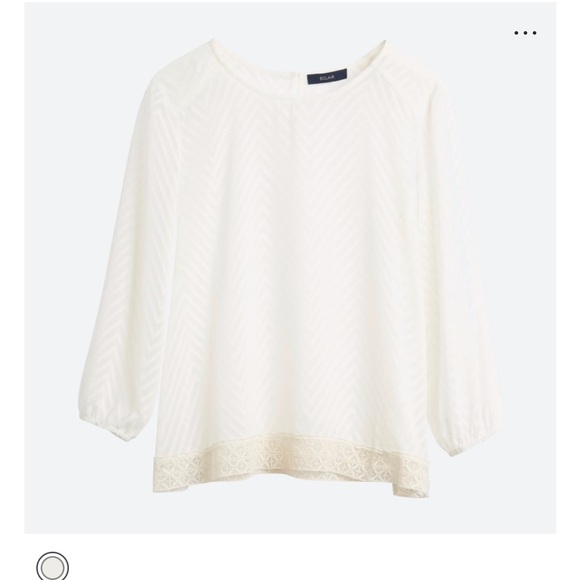 Eclair Pip crew neck blouse size M - Picture 6 of 6